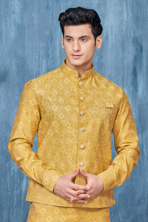 Indian Mens Designer Wedding Bollywood Party Wear Kurta Payjama Jacket Set India