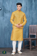 Indian Mens Designer Wedding Bollywood Party Wear Kurta Payjama Jacket Set India