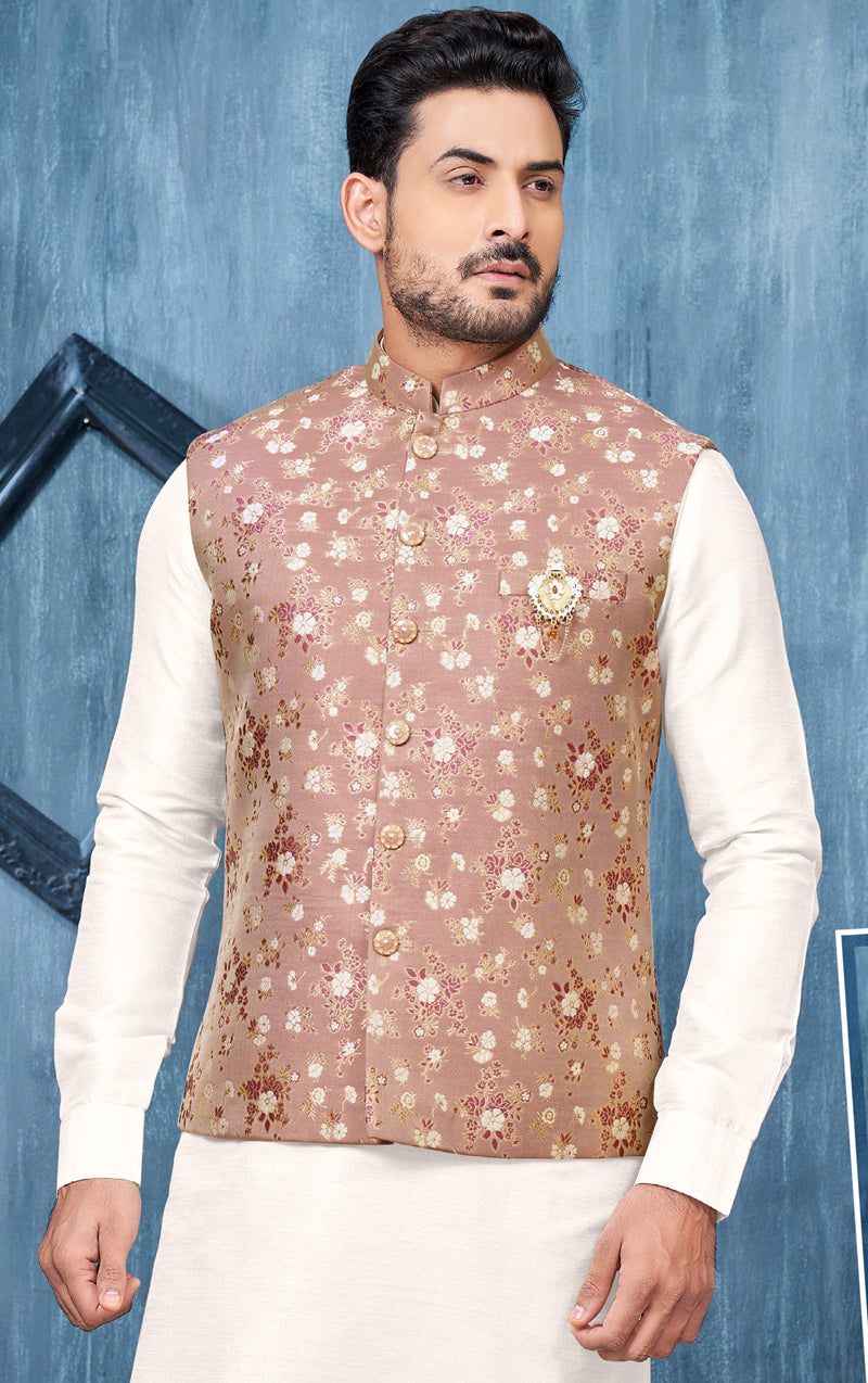 Mens Wedding Bollywood Party Eid Ramadan Wear Kurta Payjama Jacket Set