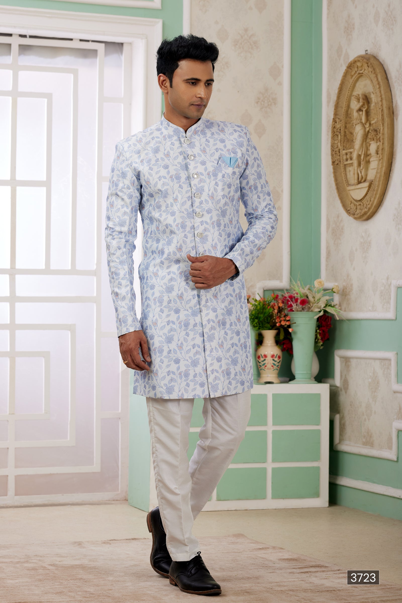 Indian Mens Designer Wedding Bollywood Wear Semi Indo Western India