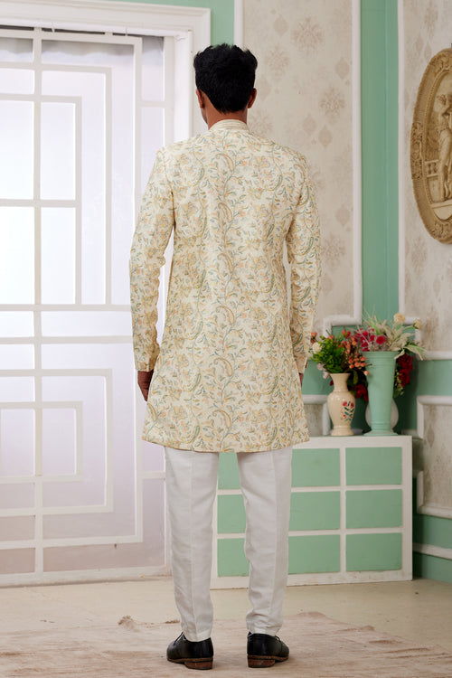 Indian Mens Designer Eid Bollywood Wear Semi Indo Western Dress India