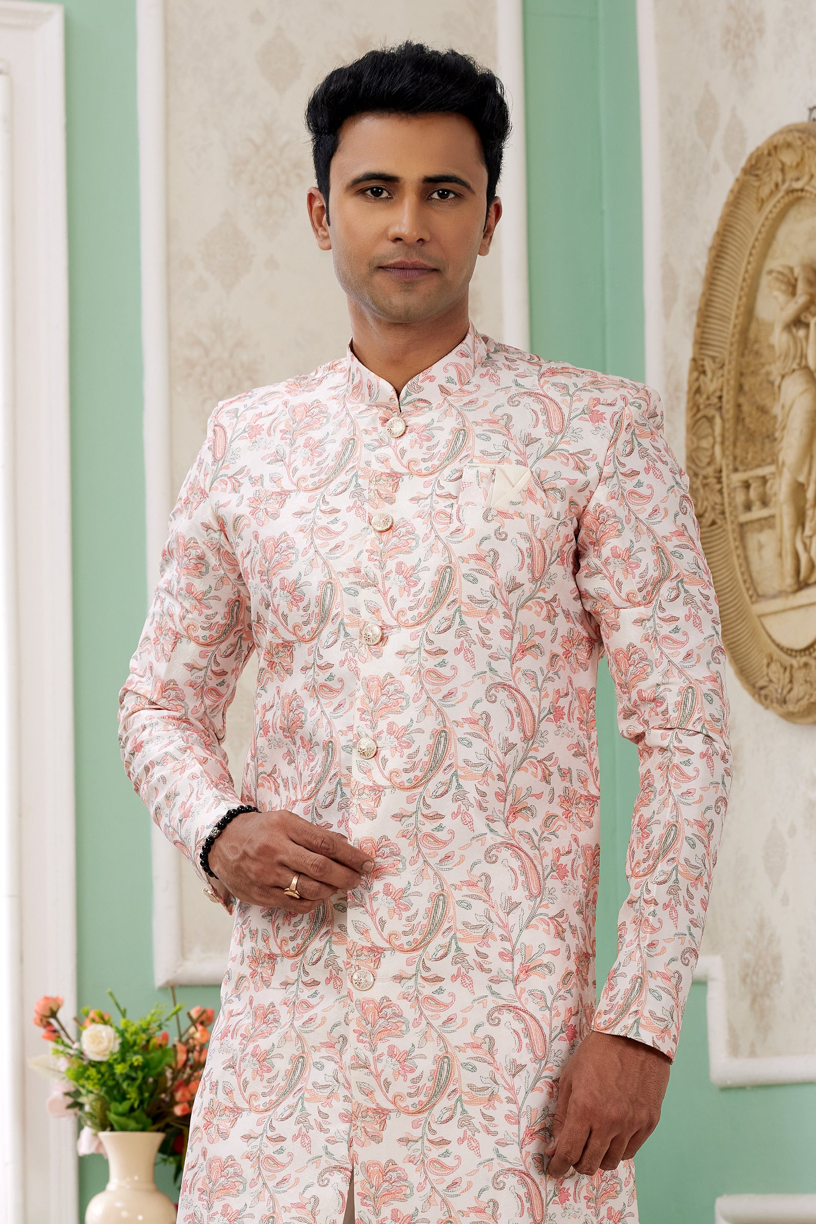 Indian Mens Designer Wedding Bollywood Wear Semi Indo Western India
