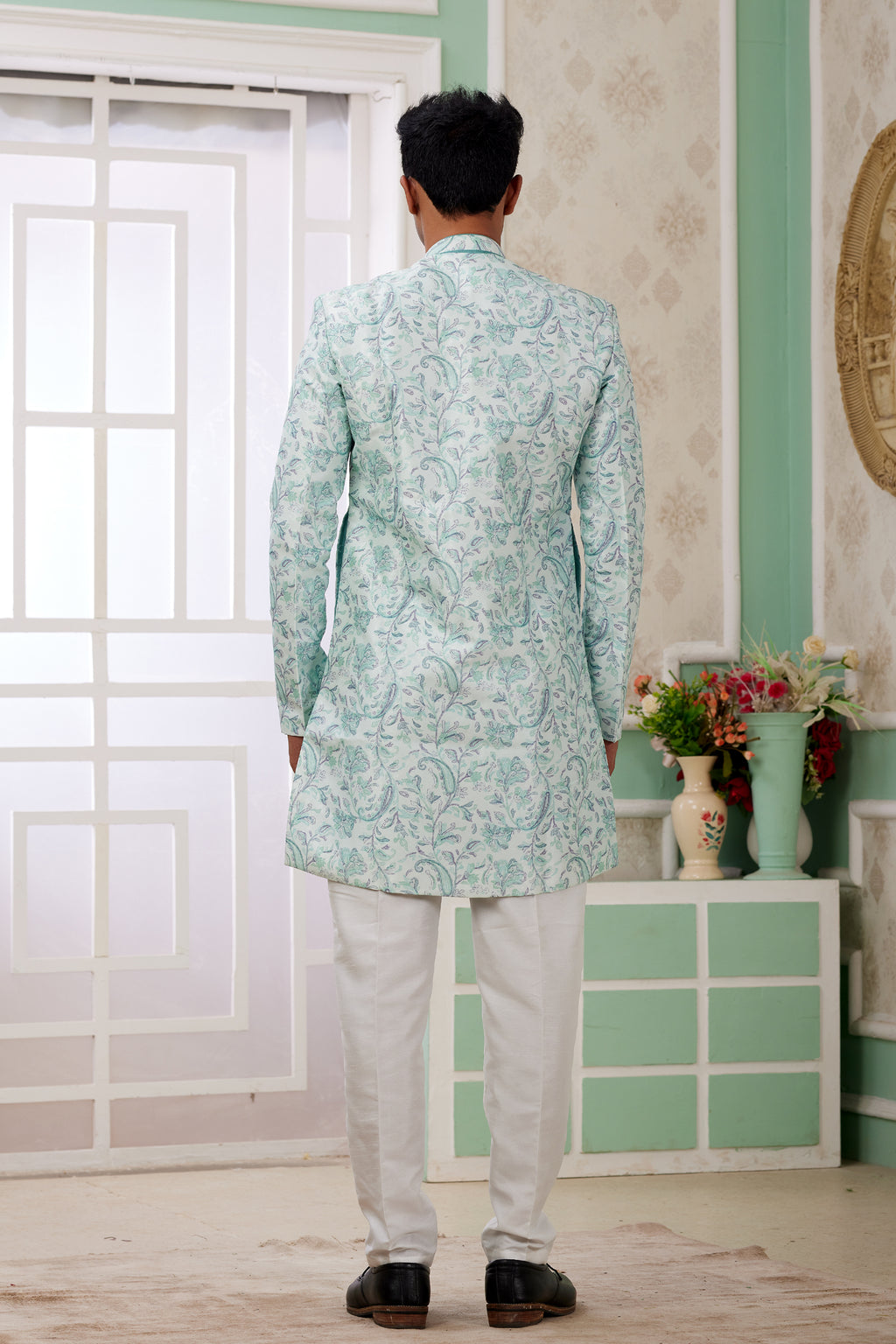 Indian Mens Designer Wedding Bollywood Wear Traditional Semi Indo Western