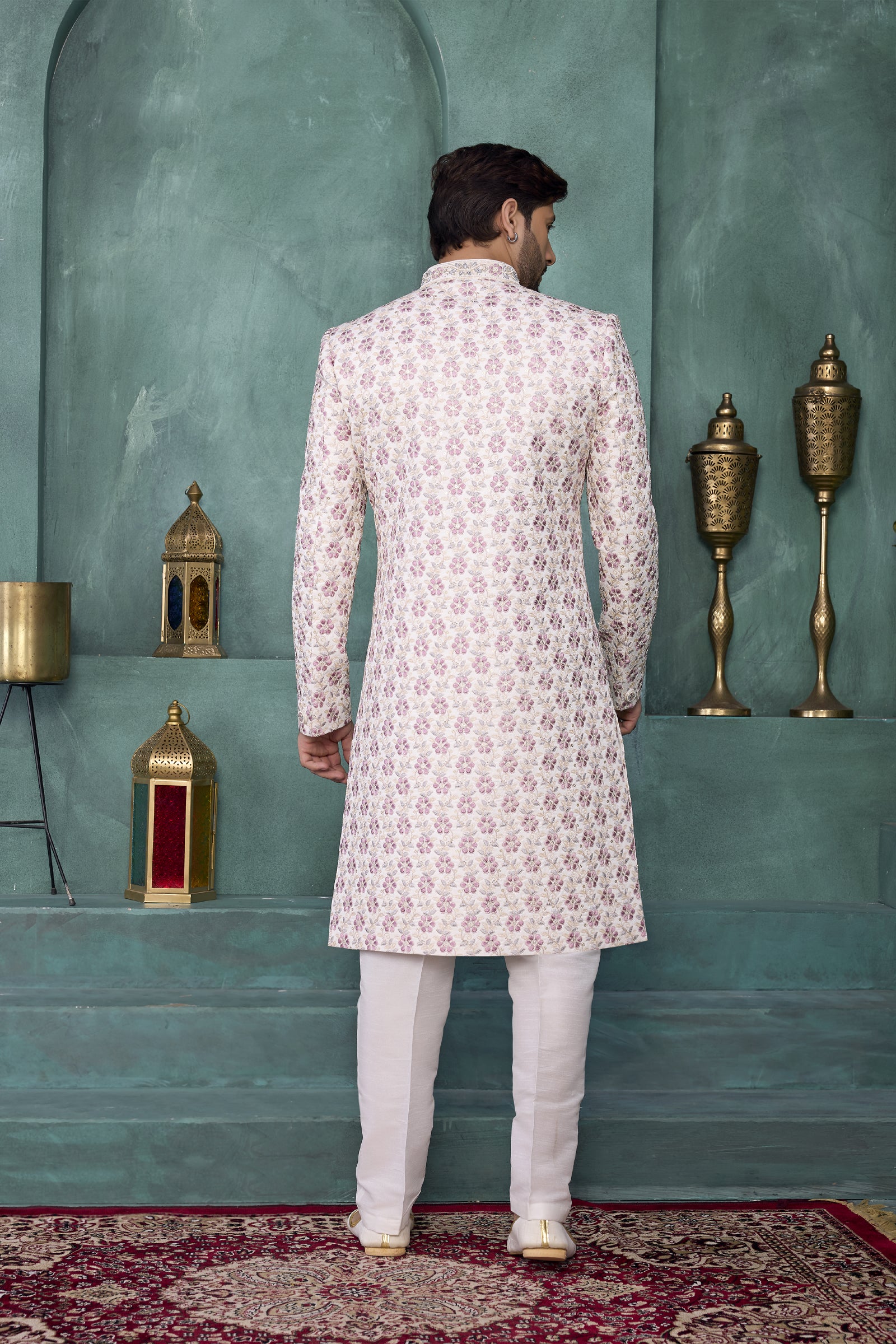 Indian Mens Wedding Bollywood Party Wear Traditional Sherwani