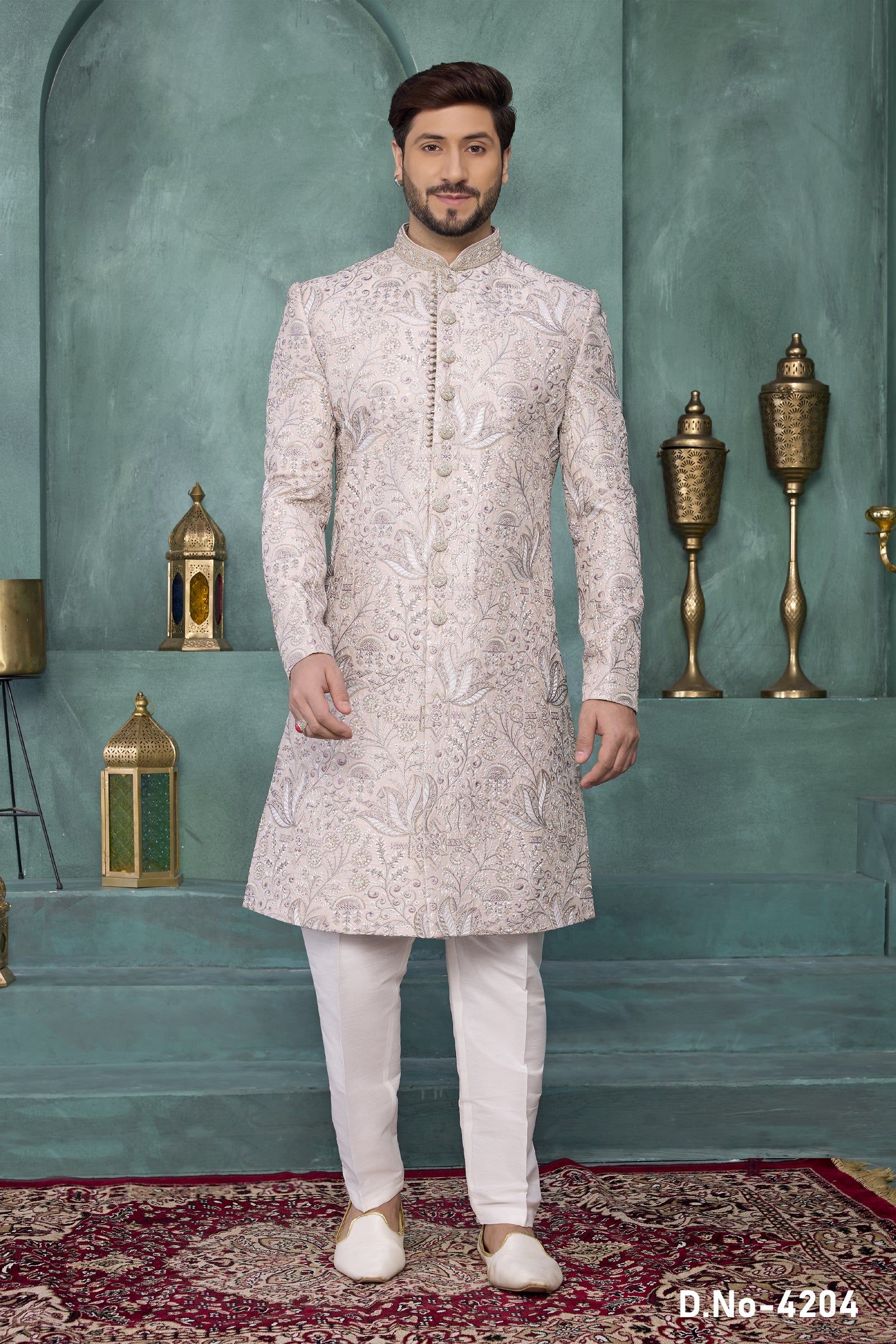 Indian Mens Designer Wedding Bollywood Wear Traditional Sherwani