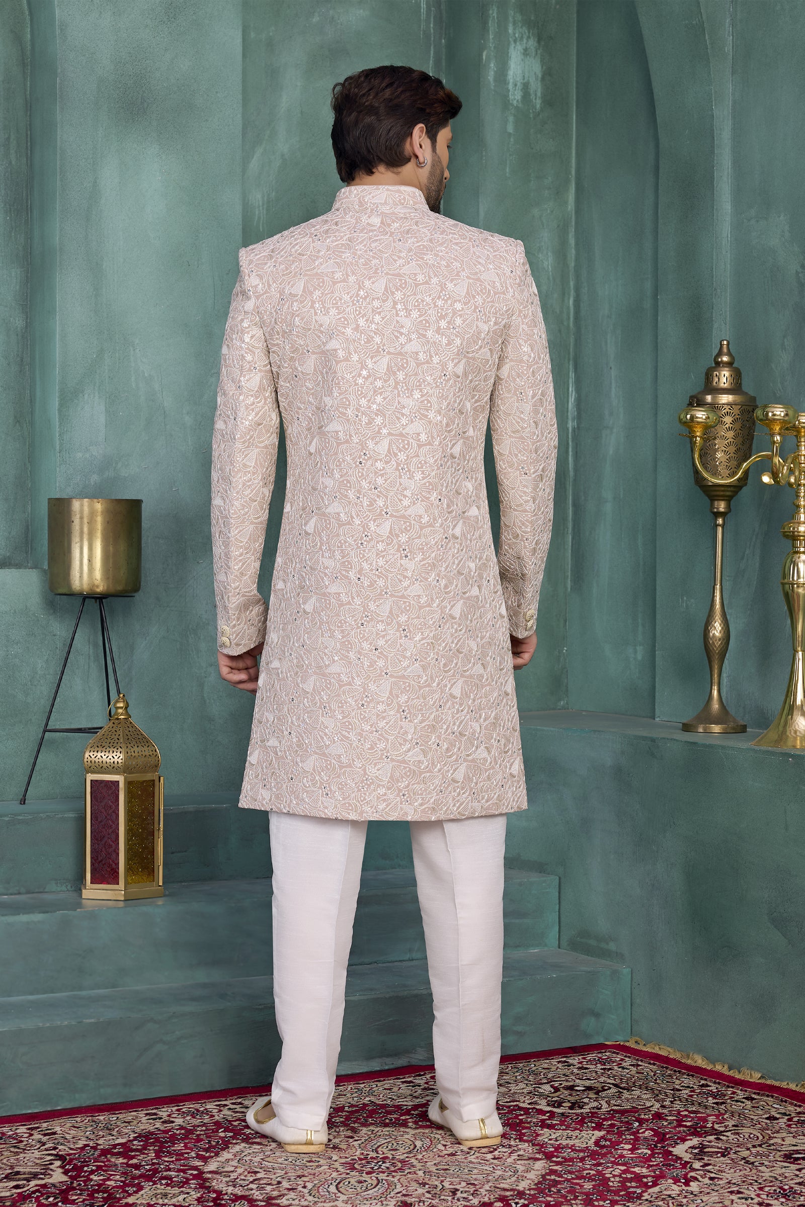 Mens Wedding Bollywood Party Wear Traditional Sherwani India